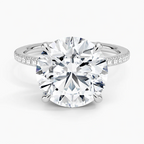 ecomposer-view with diamond shape-round, ecomposer-metal type-white-gold-18k