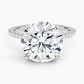 ecomposer-view with diamond shape-round, ecomposer-metal type-white-gold-18k