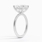 Oval Cut Diamond Solitaire Engagement Ring in Solid Gold⁠