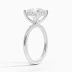 Pear Cut Diamond Solitaire Engagement Ring in Solid Gold⁠