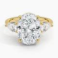 ecomposer-view with diamond shape-oval, ecomposer-metal type-yellow-gold-18k
