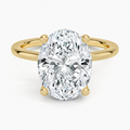 ecomposer-view with diamond shape-oval, ecomposer-metal type-yellow-gold-18k