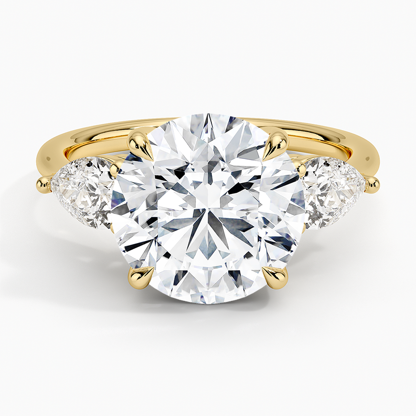Round Yellow Gold