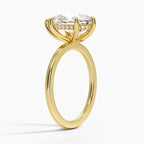 Pear Cut Diamond Solitaire Engagement Ring in Solid Gold⁠
